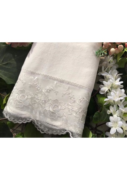 Kure Çeyizlik Havlu Krem