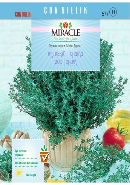 Miracle Kış Kekiği Tohumu (200 Tohum)
