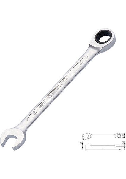 Izeltaş 0340 Cırcır Kombine Anahtar 17 mm