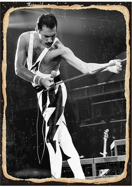 Freddie Mercury Modern Ahşap Tablo