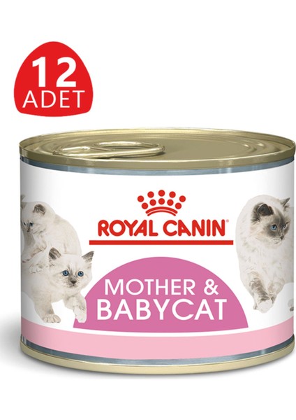 Babycat Instinctive Yavru ve Anne Kediler Için Konserve 195 gr x 12 Adet