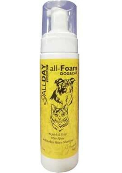 All-Foam Kedi ve Köpek Köpük Şampuanı 200 ml