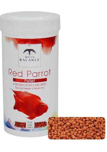 White Balance Red Parrot Balık Yemi 250 ml