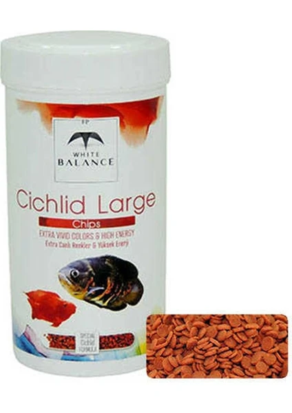 White Balance Cichlid Large Balık Yemi 250 ml