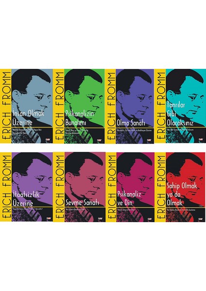 Erich Fromm 8 Kitap Set - Itaatsizlik Üzerine - Psikanaliz ve Din - Psikanalizin Bunalım