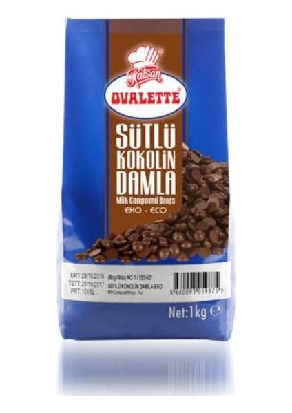 Sütlü Kokolin Damla Çikolata Eko 1 kg