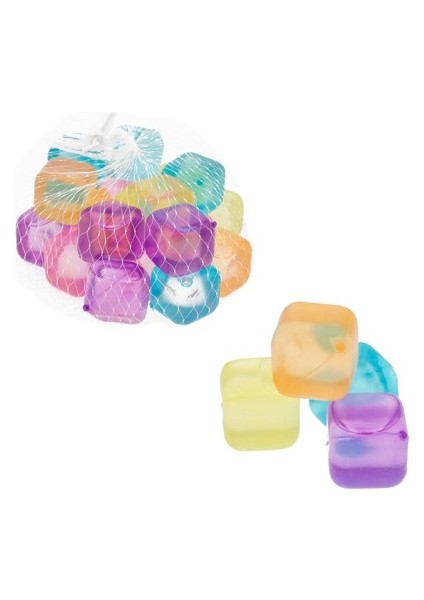 Loveq Buz Küpü Renkli 2,5x2,5x2,5 cm 20'li Pk