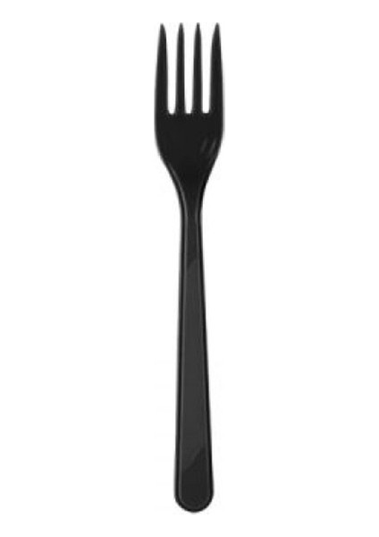 Siyah Plastik Çatal