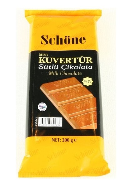 Schöne Sütlü Kuvertur Çikolata 200GR