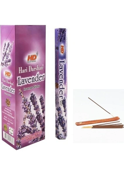 Lavander&lavanta Çiçek Kokusu 120 Adet Çubuk Tütsü 1 Adet Kayık Tütsülük Hediye