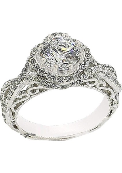 Zirkon Tek Taş Prenses Yüzük