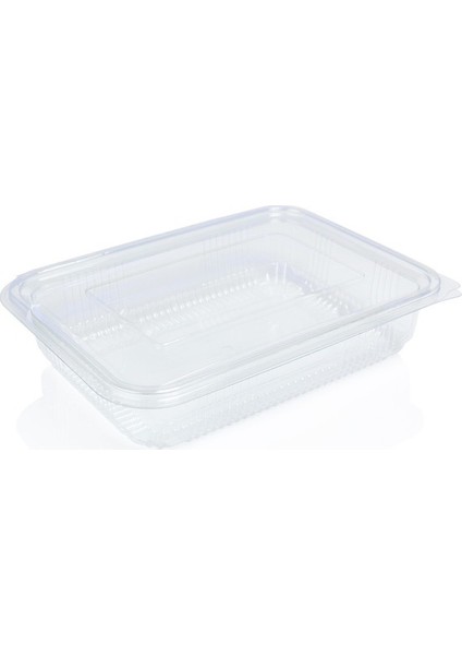 Plastik Sızdırmaz Gıda Kabı Düz Kapak 1000GR - 100 Adet