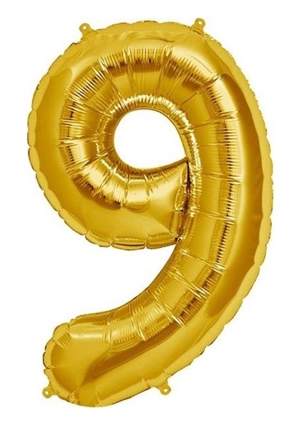 Balonevi 9 Folyo Balon Gold