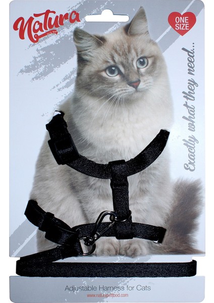 Yetişkin Kedi Bel Tasması - Siyah