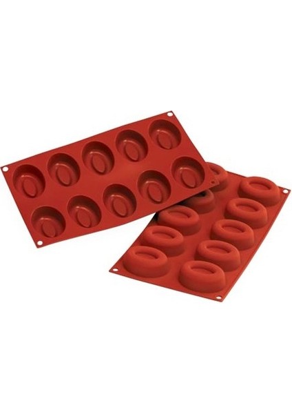 Silikomart Orta Oval Silikon Savarin Kalıbı Flexipan SF084
