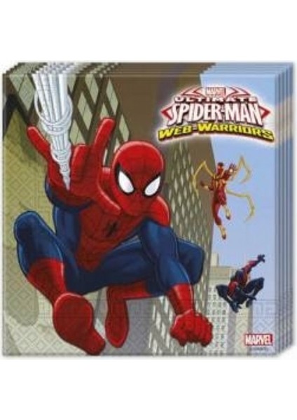Sihirli Parti Spiderman Örümcek Adam Kağıt Peçete