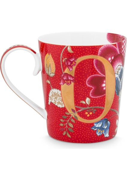 Pip Studio Harfli Mug Kırmızı O 350 ml