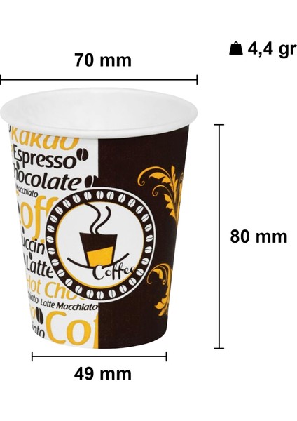 7 Oz Karton Bardak 180 ml - 300'lü (Otomat Bardak) fiyatları