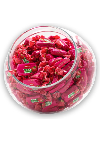 Tofy Meyve Sulu Çilek Aromalı Toffe Şeker 1 kg fiyatları