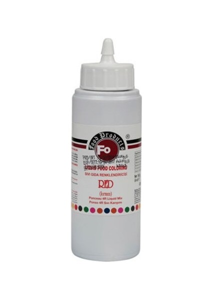 Gıda Boyası Kırmızı 280 ml