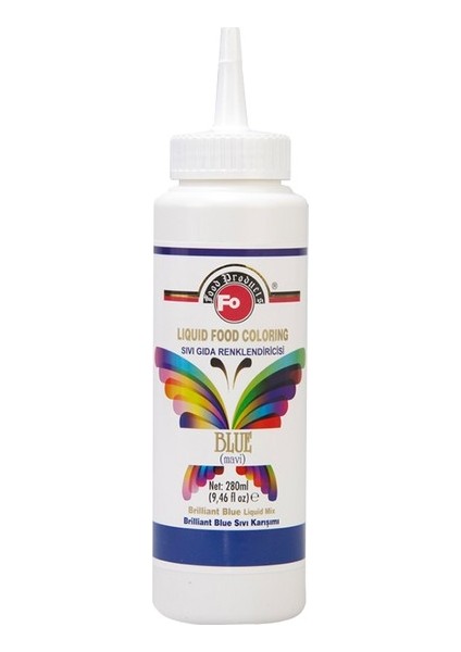 Mavi Sıvı Gıda Boyası 280 ml