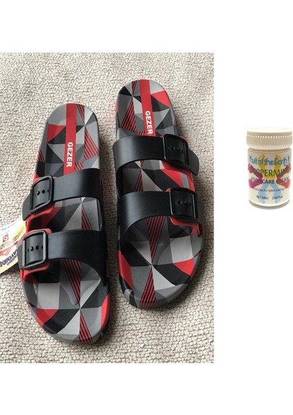 Gzr Erkek Plaj Ev Banyo Deniz Havuz Günlük Terlik 50ML Nane Ferahlığı Topuk Çatlağı ve Nasır Giderici Krem