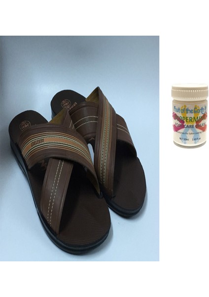 Gzr Erkek Plaj Ev Banyo Deniz Havuz Günlük Terlik 50ML Nane Ferahlığı Topuk Çatlağı ve Nasır Giderici Krem