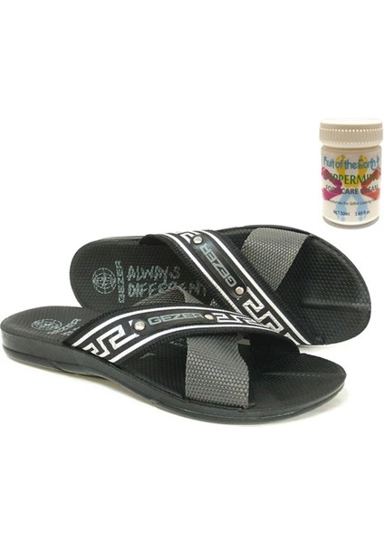 Gzr Erkek Plaj Ev Banyo Deniz Havuz Günlük Terlik 50ML Nane Ferahlığı Topuk Çatlağı ve Nasır Giderici Krem