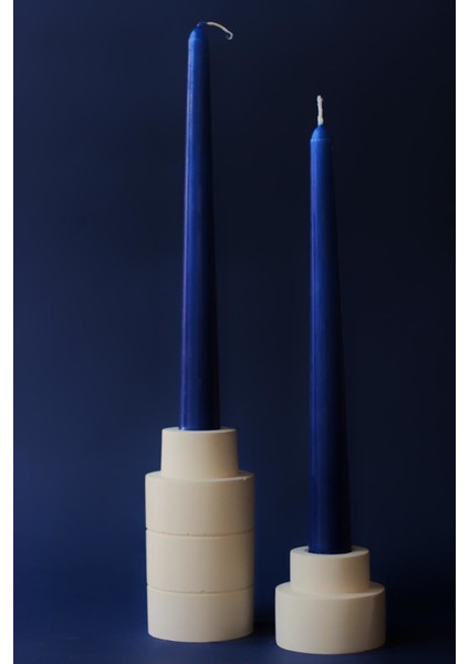 Mumluk Şamdan Handmade Concrete Obje Bej Simplicity Home In Joy modelleri