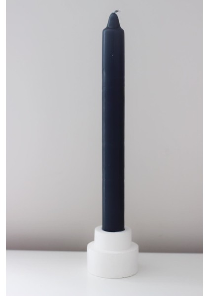 Mumluk Şamdan Handmade Concrete Obje Beyaz Simplicity Home In Joy