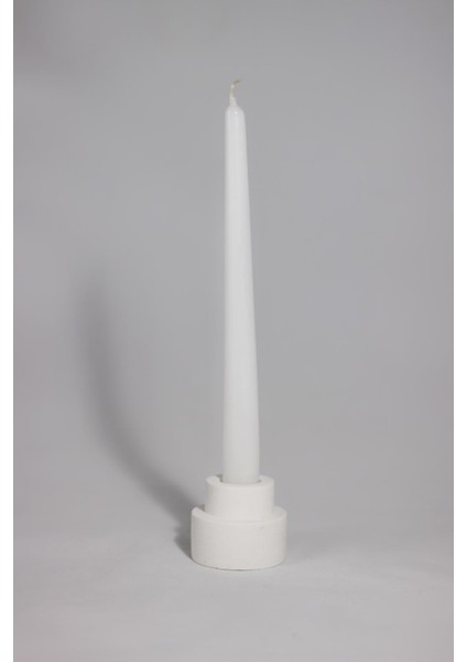 Mumluk Şamdan Handmade Concrete Obje Beyaz Simplicity Home In Joy fiyatları