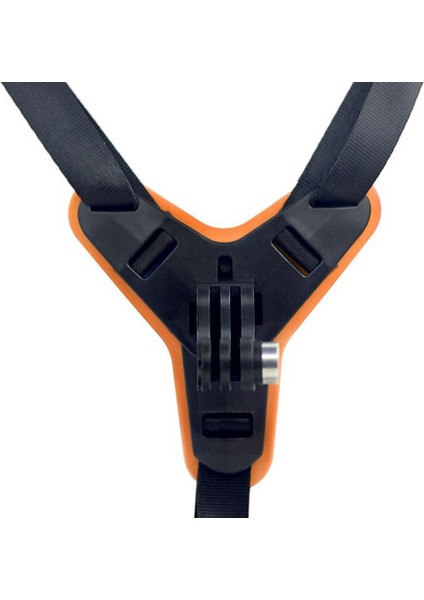 Kahraman Için Plastik Kask Çene Montaj Tutucu 8/7/6/5 Spor Kamera Turuncu (Yurt Dışından)
