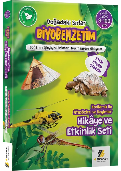 4 Boyut Yayınları Biyobenzetim Hikaye ve Etkinlik Seti - Arzu Yöney