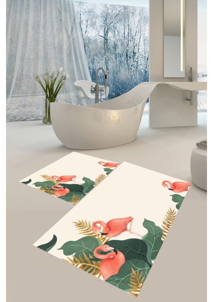 Banyo Paspası , Sünger Dolgulu Klozet Takımı, Yıkanabilir Halı, Kaymaz Taban Halı, Halı