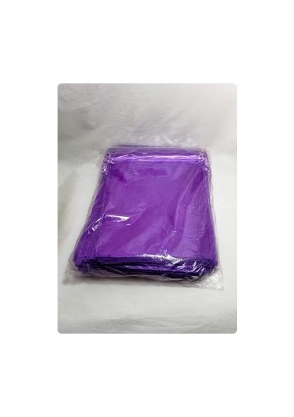 100'LÜ Mor Tül Kese