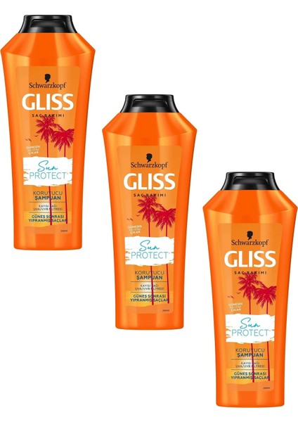 Summer Repair Sun Protect Koruyucu Şampuan 360 ml (3 Adet)