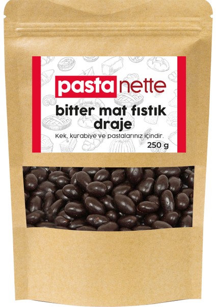 Bitter Mat Fıstık Draje 250 gr