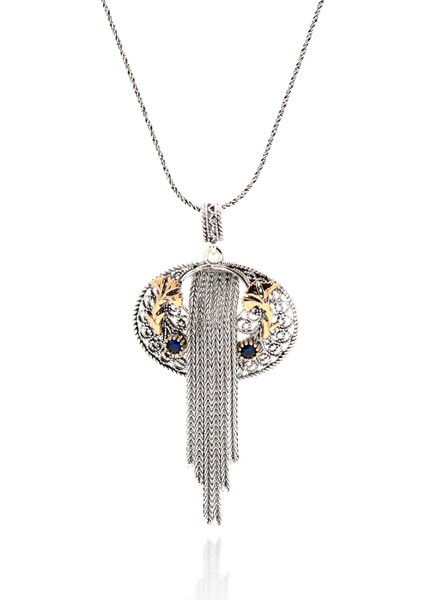 Laleli Püsküllütasarım Telkari Gümüş Kolye fiyatları