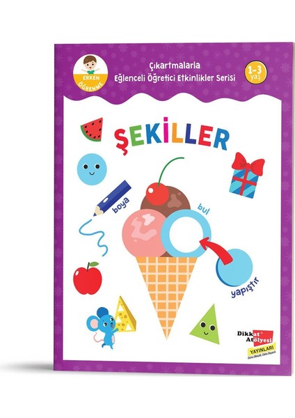 Şekiller - Çıkartmalarla Eğlenceli Öğretici Etkinlikler