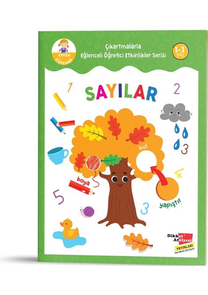 Sayılar - Çıkartmalarla Eğlenceli Öğretici Etkinlikler