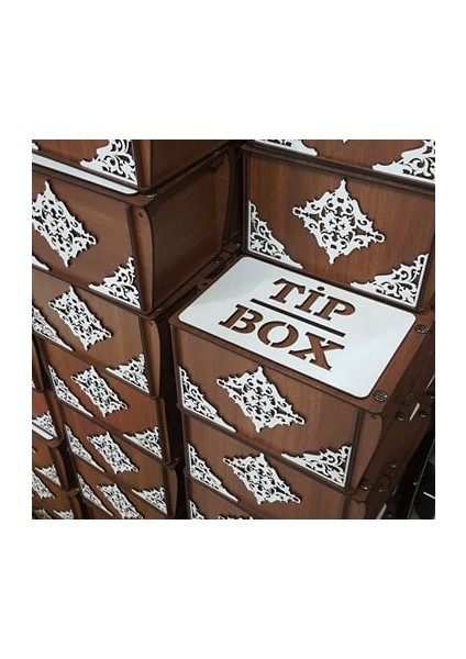 Show Bazaar Tip Box Ahşap Kumbara Tipbox Kilitli Bahşiş Kutusu