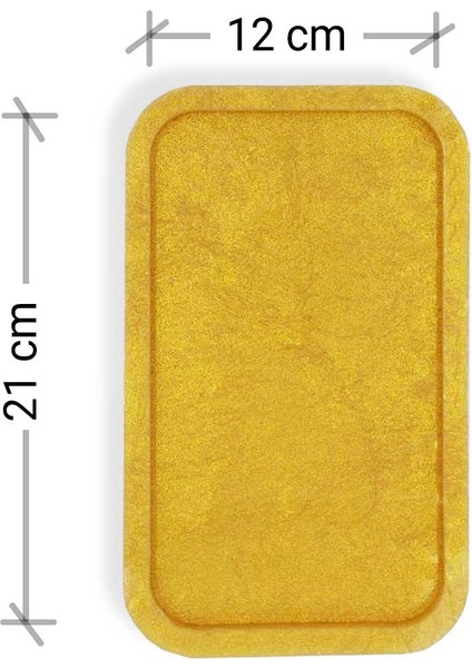 Dikdörtgen Tepsi - Düz Kenar - Epoksi Reçine Döküm Çalışmaları/premium Seri Silikon Kalıp 21CMX12CM