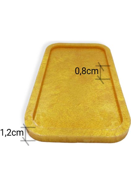 Dikdörtgen Tepsi - Düz Kenar - Epoksi Reçine Döküm Çalışmaları/premium Seri Silikon Kalıp 21CMX12CM fiyatları