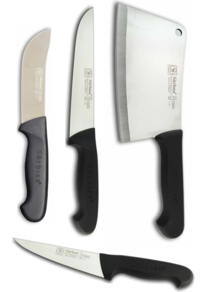 STK-130 Sürmene Kasap Bıçak Satır Set