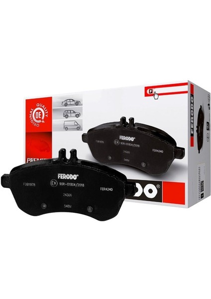 On Fren Balatası A4 A6 1.8t 1.9tdı 95- Passat 1.8t 1.9tdı 95 00 Golf Iv 1.9tdı Superb 02- Fıslı Ferodo FDB1827