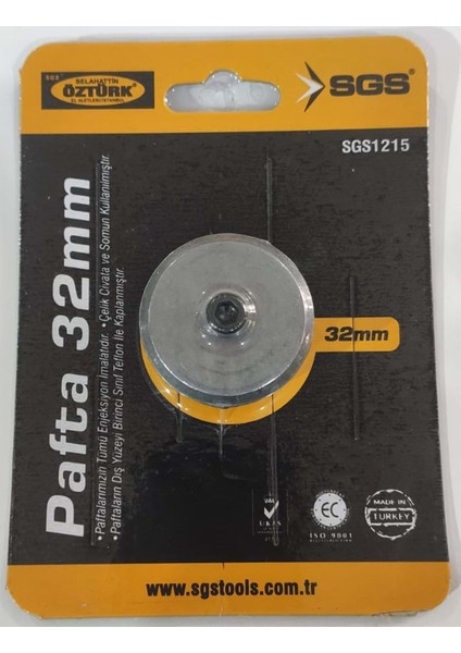 32 mm Pprc Boru Paftası Sgs 1215