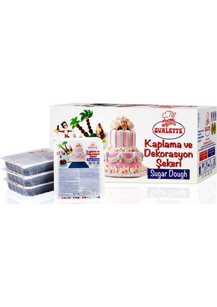 Ovalette Şeker Hamuru Lacivert 1kg
