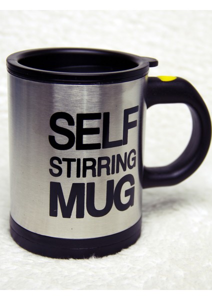 Mikser Kupa Termos Bardak - Self Stirring Mug - Kendi Kendini Karıştıran Mug