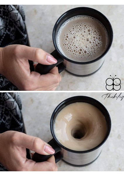 Mikser Kupa Termos Bardak - Self Stirring Mug - Kendi Kendini Karıştıran Mug fırsatları