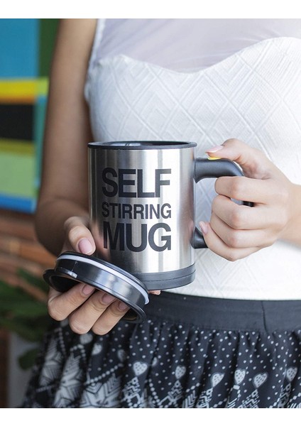 Mikser Kupa Termos Bardak - Self Stirring Mug - Kendi Kendini Karıştıran Mug indirimleri